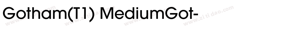 Gotham(T1) MediumGot字体转换